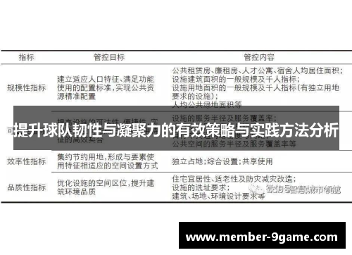 提升球队韧性与凝聚力的有效策略与实践方法分析 提升球队韧性与凝聚力的有效策略与实践方法分析